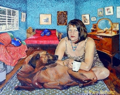 Pam Schultz's self portrait of 2003